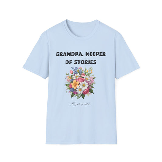 Grandpa, Keeper of Stories - T-Shirt