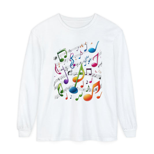 Fun Music Notes 1- Long Sleeve T-Shirt